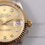 Replica Rolex Ladies Datejust 31mm 278273 Twf 904l & Rg Champagne Dial Swiss 2836 (4)