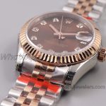 Replica Rolex Ladies Datejust 31mm 278273 Twf 904l & Rg Chocolate Dial Swiss 2836 (2)