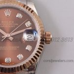 Replica Rolex Ladies Datejust 31mm 278273 Twf 904l & Rg Chocolate Dial Swiss 2836 (4)