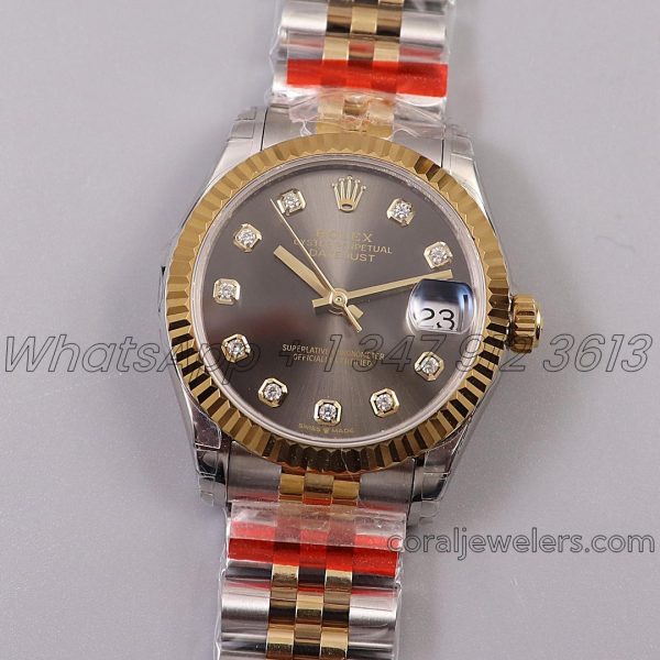 Replica Rolex Ladies Datejust 31mm 278273 Twf 904l & Rg Gray Dial Swiss 2836 (10)