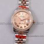 Replica Rolex Ladies Datejust 31mm 278273 Twf 904l & Rg Pink Dial Swiss 2836 (1)