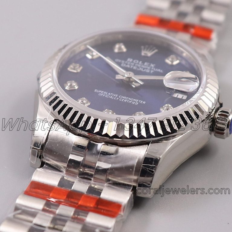 Replica Rolex Ladies Datejust 31mm 278273 Twf Blue Dial Diamond Markers (2)