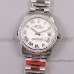 Replica Rolex Ladies Datejust 31mm 278273 Twf Silver Dial With Diamond Bezel (1)