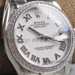 Replica Rolex Ladies Datejust 31mm 278273 Twf Silver Dial With Diamond Bezel (3)