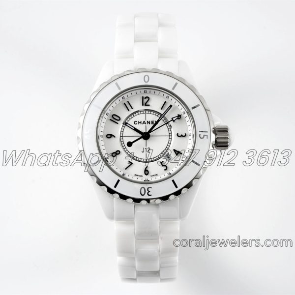 Replica Chanel Ladies J12 Bvf 33mm White Dial Swiss Quartz Movement (10)