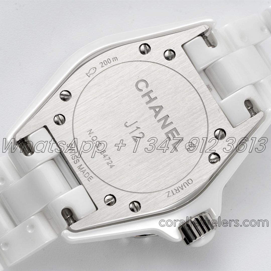 Replica Chanel Ladies J12 Bvf 33mm White Dial Swiss Quartz Movement (17)