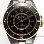 Replica Chanel Ladies J12 Bvf 38mm Black Dial Caliber 12 (2)