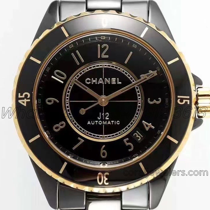 Replica Chanel Ladies J12 Bvf 38mm Black Dial Caliber 12 (2)