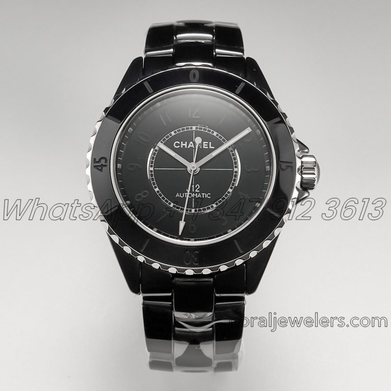 Replica Chanel Ladies J12 Watch Bvf 38 Mm In Steel Black Caliber 12.1 Movement (1)