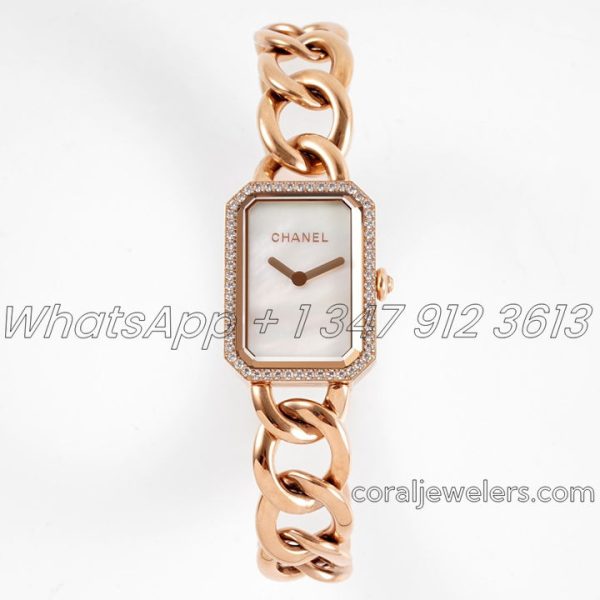 Replica Chanel Ladies Premiere Bvf 20mm Rg Mop Dial With Diamond Bezel (1)