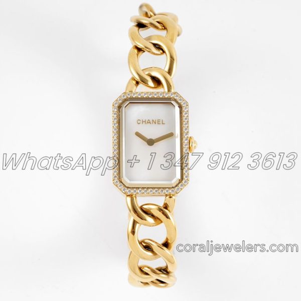 Replica Chanel Ladies Premiere Bvf 20mm Yg Mop Dial With Diamond Bezel (1)