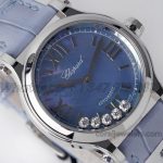 Replica Chopard Happy Sport Automatic Zf 30mm Blue Mop Dial In Steel (4)