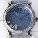 Replica Chopard Happy Sport Automatic Zf 30mm Blue Mop Dial With Diamond Bezel (2)