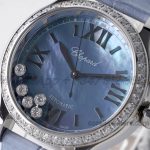 Replica Chopard Happy Sport Automatic Zf 30mm Blue Mop Dial With Diamond Bezel (4)