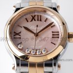 Replica Chopard Happy Sport Automatic Zf 30mm Pink Dial In Steelrose Gold (4)