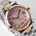 Replica Chopard Happy Sport Automatic Zf 30mm Pink Dial In Steelrose Gold (5)