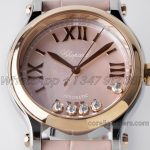 Replica Chopard Happy Sport Automatic Zf 30mm Pink Mop Dial In Steelrose Gold (2)