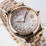 Replica Chopard Happy Sport Automatic Zf 30mm White Dial In Rose Gold (3)