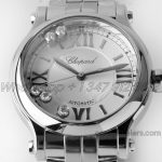 Replica Chopard Happy Sport Automatic Zf 30mm White Dial In Steel (5)