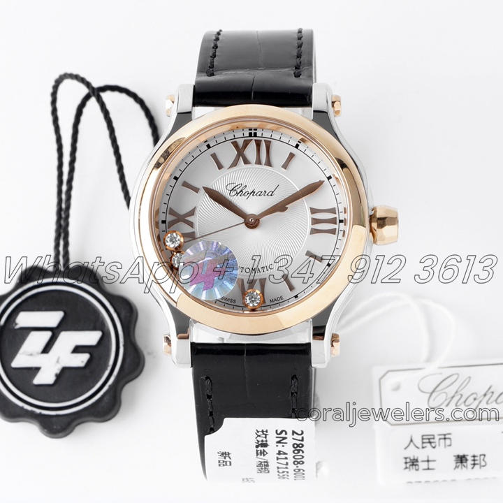 Replica Chopard Happy Sport Automatic Zf 30mm White Dial In Steelrose Gold (10)