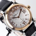 Replica Chopard Happy Sport Automatic Zf 30mm White Dial In Steelrose Gold (12)