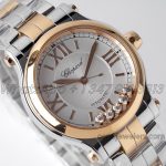 Replica Chopard Happy Sport Automatic Zf 30mm White Dial In Steelrose Gold (3)