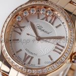 Replica Chopard Happy Sport Automatic Zf 30mm White Dial With Diamond Bezel (12)