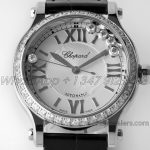 Replica Chopard Happy Sport Automatic Zf 30mm White Dial With Diamond Bezel (3)