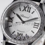 Replica Chopard Happy Sport Automatic Zf 30mm White Dial With Diamond Bezel (4)