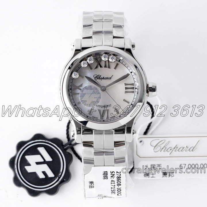 Replica Chopard Happy Sport Automatic Zf 30mm White Mop Dial In Steel (1)