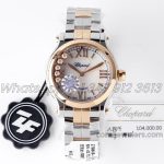 Replica Chopard Happy Sport Automatic Zf 30mm White Mop Dial In Steelrose Gold (1)