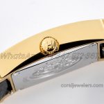 Replica Hermes Heure H 21mm Bvf White Dial In Yellow Gold On Black Leather Strap (6)