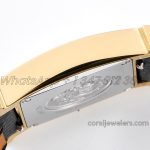 Replica Hermes Heure H 21mm Bvf White Dial In Yellow Gold On Black Leather Strap (7)