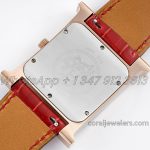 Replica Hermes Heure H 26mm Bvf Mop Dial In Rose Gold With Diamond Bezel On Red Leather Strap (8)