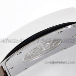 Replica Hermes Heure H 26mm Bvf White Dial In Steel On Dark Brown Epsom Leather Strap (7)