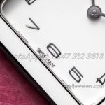 Replica Hermes Heure H 26mm Bvf White Dial In Steel On Light Pink Epsom Leather Strap (5)