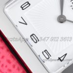 Replica Hermes Heure H 26mm Bvf White Dial In Steel On Pink Epsom Leather Strap (5)