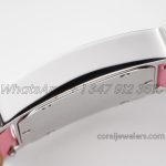 Replica Hermes Heure H 26mm Bvf White Dial In Steel On Pink Epsom Leather Strap (7)