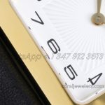 Replica Hermes Heure H 26mm Bvf White Dial In Yellow Gold On Black Epsom Leather Strap (5)