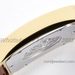 Replica Hermes Heure H 26mm Bvf White Dial In Yellow Gold On Brown Leather Strap (7)