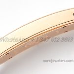 Replica Hermes Kelly 2 White Dial In Rose Gold On Brown Leather Strap (7)