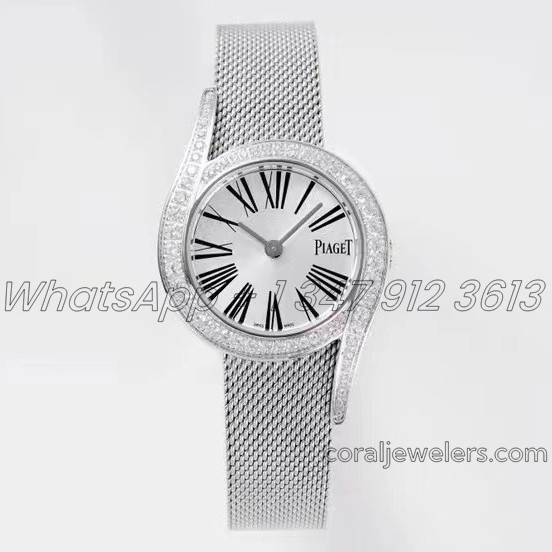 Replica Piaget Limelight Gala G0a45212 26mm Zf Ss & Diamond Silver Dial Swiss Quartz (1)