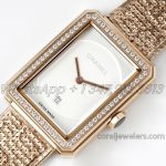 Replica Chanel Ladies Boy·friend Bvf White Dial And Yg Diamond Bezel Swiss Quartz Movement (3)