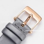 Replica Van Cleef & Arpels Alhambra Bvf 30.2mm Mop Dial In Rose Gold In Grey Strap (9)