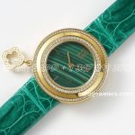 Replica Van Cleef & Arpels Bvf 253238mm Natural Malachite Dial In Yellow Gold (3)