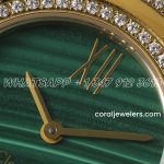 Replica Van Cleef & Arpels Bvf 253238mm Natural Malachite Dial In Yellow Gold (4)