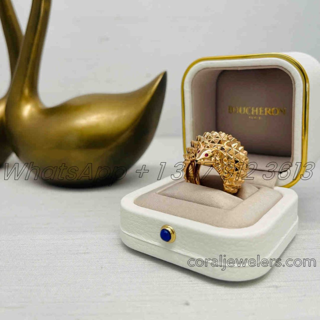 Boucheron Animaux De Collection Ring, Hans, The Hedgehog Ring Ref Jrg00630 (2)