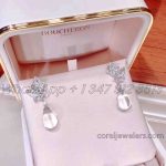 Boucheron Nature Triomphante Lierre De Paris Stud Earrings 18k White Gold (4)