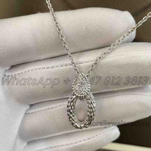 Boucheron Serpent Boheme Diamond Necklace 18k White Gold (4)