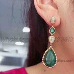 Boucheron Serpent Boheme Earrings Diamond Malachite Jco01280 (6)